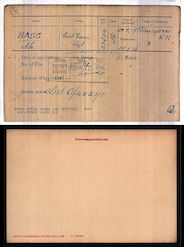 Medal index card