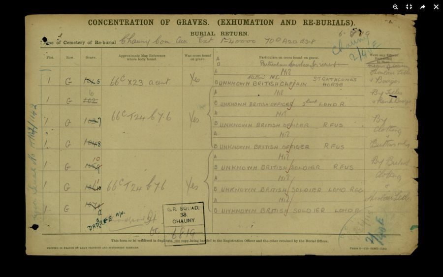 Exhumation and Reburial