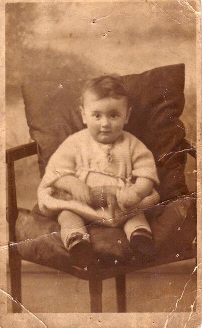 Michael as an infant