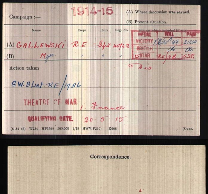 Medal card