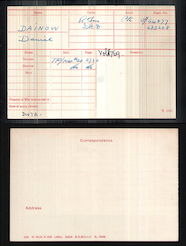 Medal index card