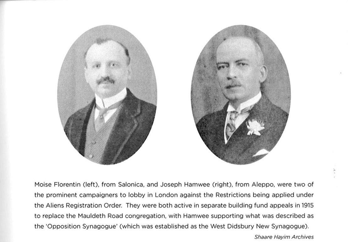 From 'World War One and the Manchester Sephardim' by Basil Jeuda
