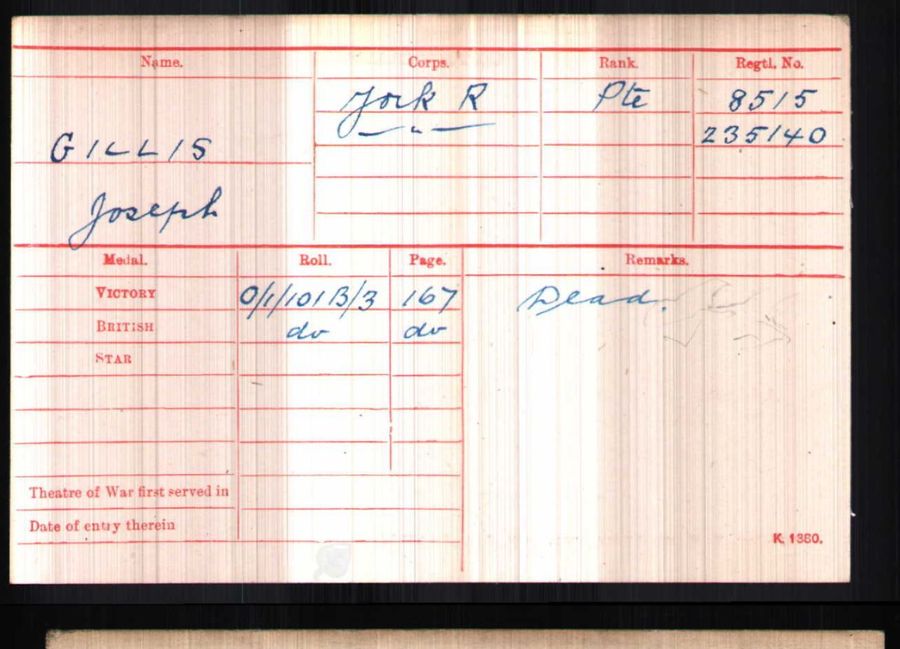 Medal card