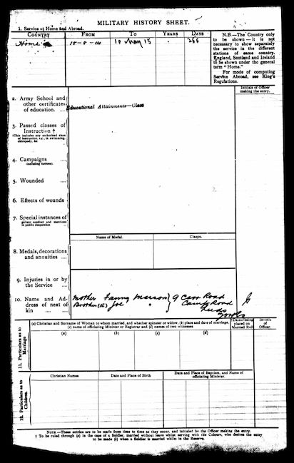 Military Record
