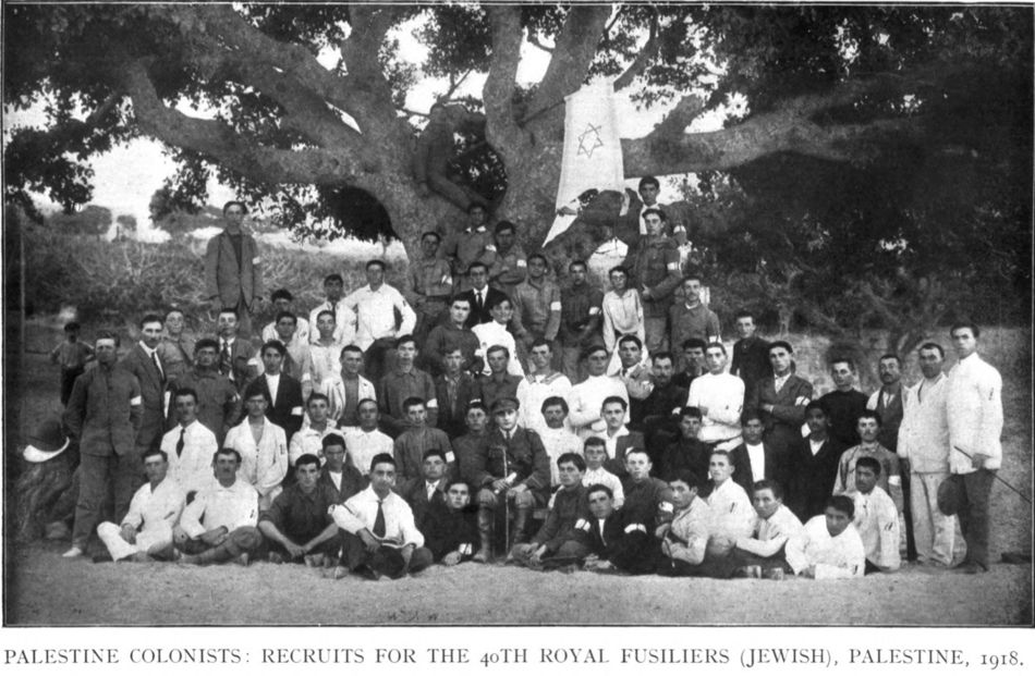 40 Royal Fusiliers recruit. Palestine. 1918. British Jewry Book of Honour.