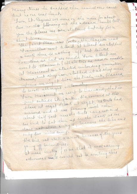 Letter to his family