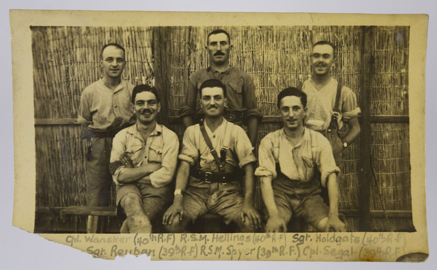 Photographs associated with the Royal Fusiliers, 38th - 42nd Battalions the "Judeans". ©Jewish Museum London/Jewish Military Museum	