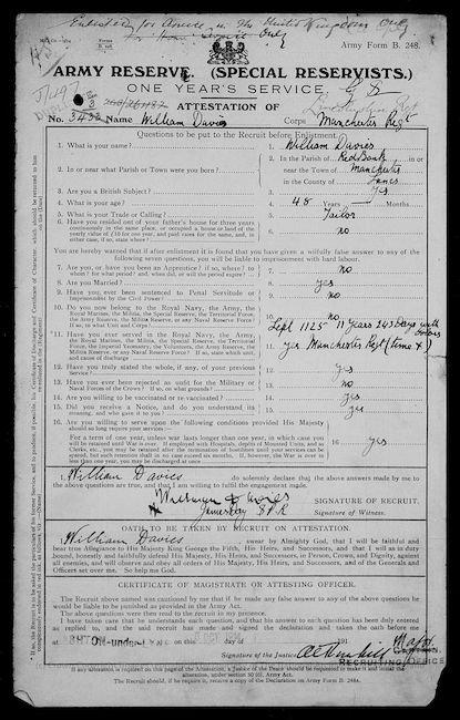 Military Record