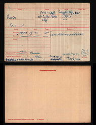 Medal Index Card