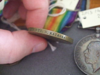 Private Harry Katanka Medals