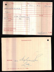 Medal index card