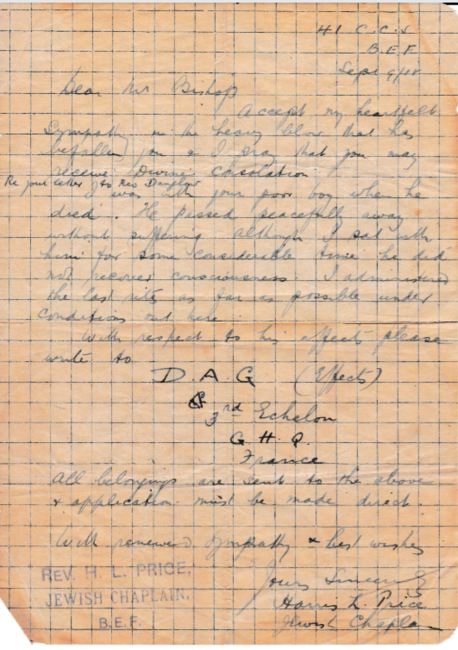 Letter (Transcribed into anecdotes)