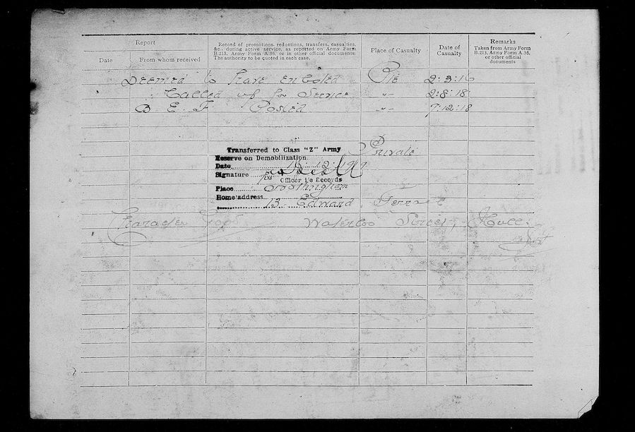 Military Record