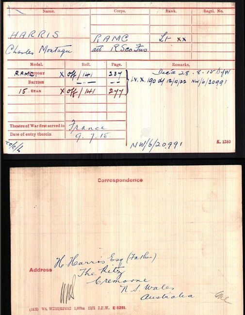 Medal card