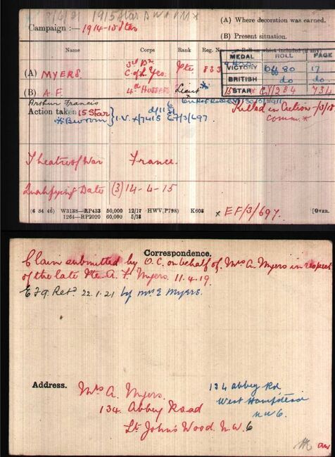 Medal card