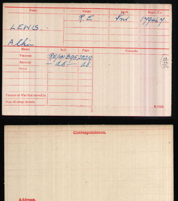 Medal card