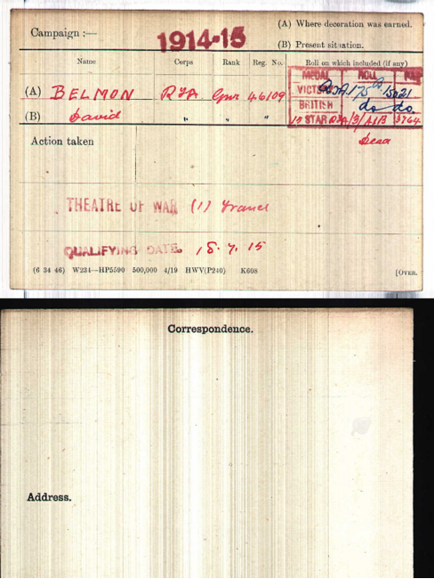 Medal card