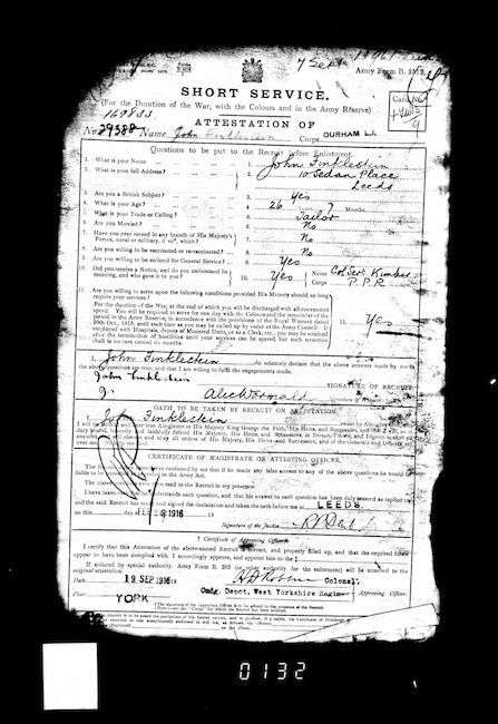 John Finklestein Service Attestation