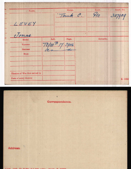 Medal card
