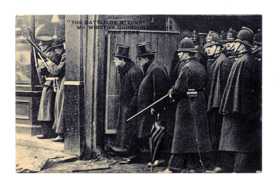 Winston Churchill at the siege