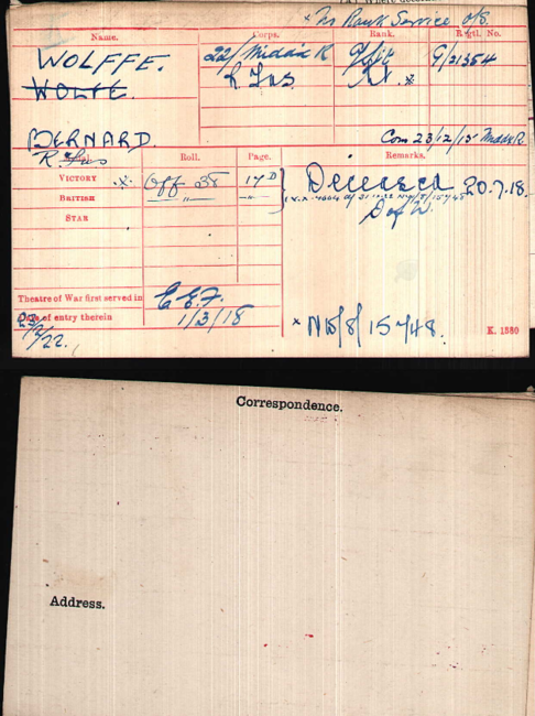 Medal card
