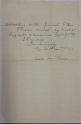Second half of letter