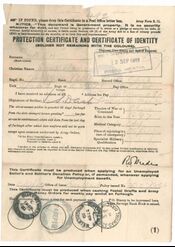Protection Certificate and Certificate of Identity