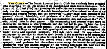Jewish Chronicle Letter