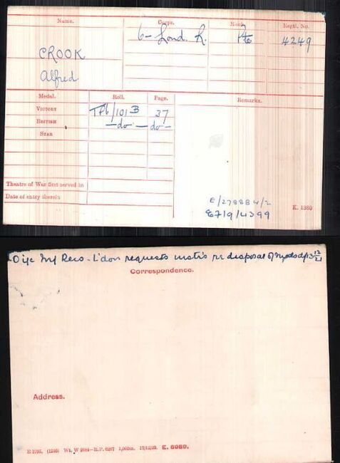 Medal card