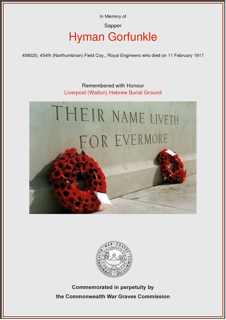 CWGC commemorative certificate 
