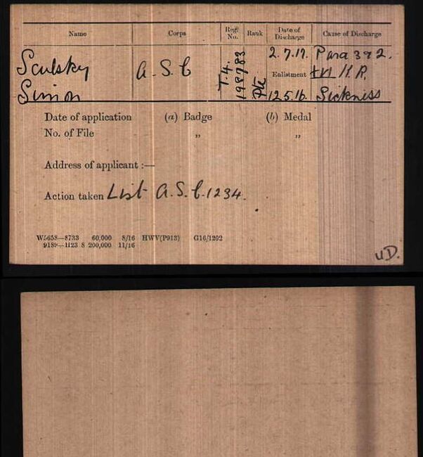 Medal card