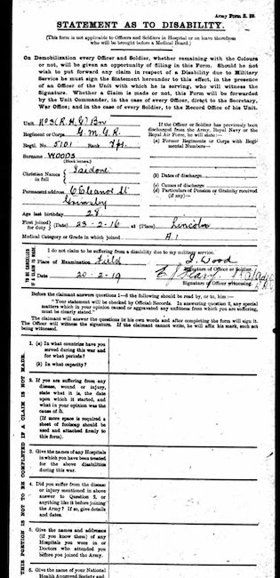 Disability Statement