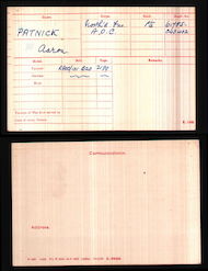 Medal index card