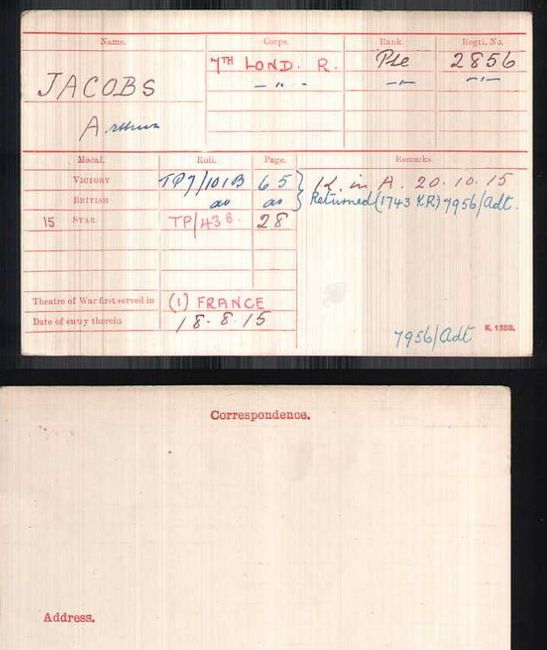Medal card