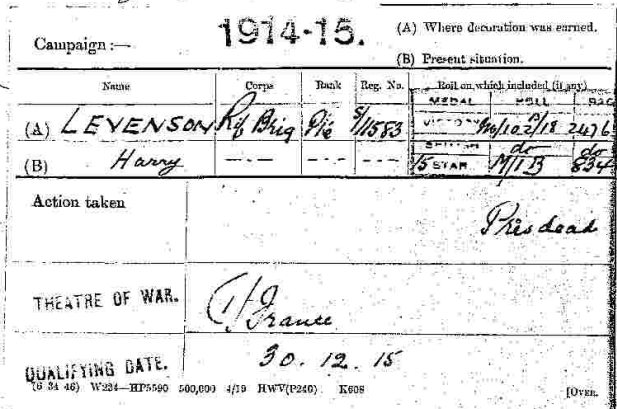 War Record