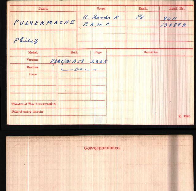 Medal card