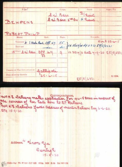Medal card
