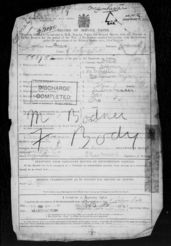 Enlistment and discharge papers