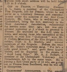 Newspaper story 1914