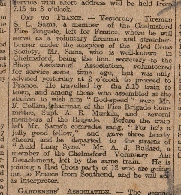 Newspaper story 1914