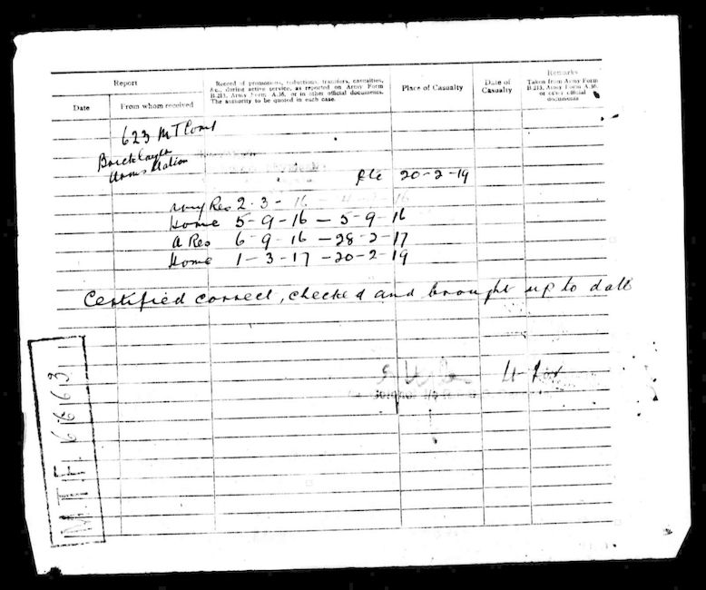 Military Record