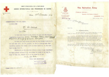 Correspondence between H. J. Melnik and the AIPG and Salvation Army