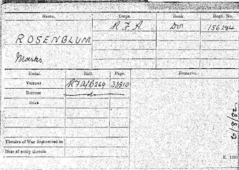 Military Record