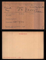 Medal index card