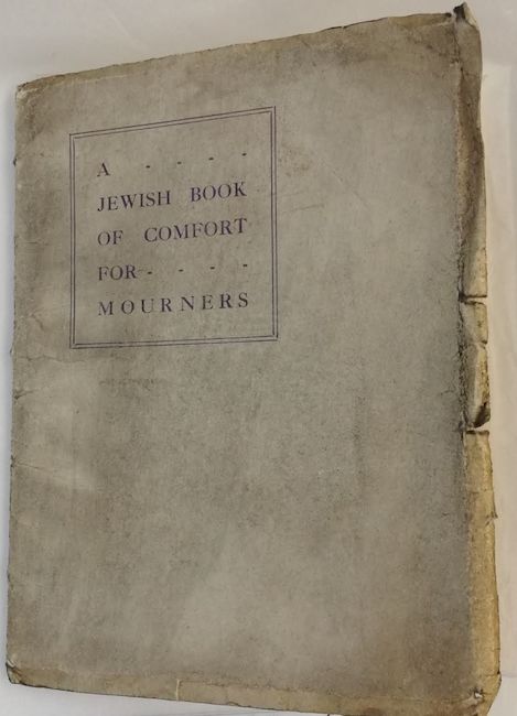 'A Jewish Book of Comfort for Mourners' sent by a Jewish Chaplain to Harris' father Abe after his death (courtesy of Manchester Jewish Museum)