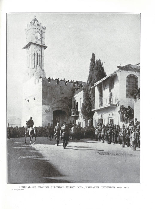 General Allenby entering Jerusalem through the Jaffa Gate. Adrian Andrusier Collection.