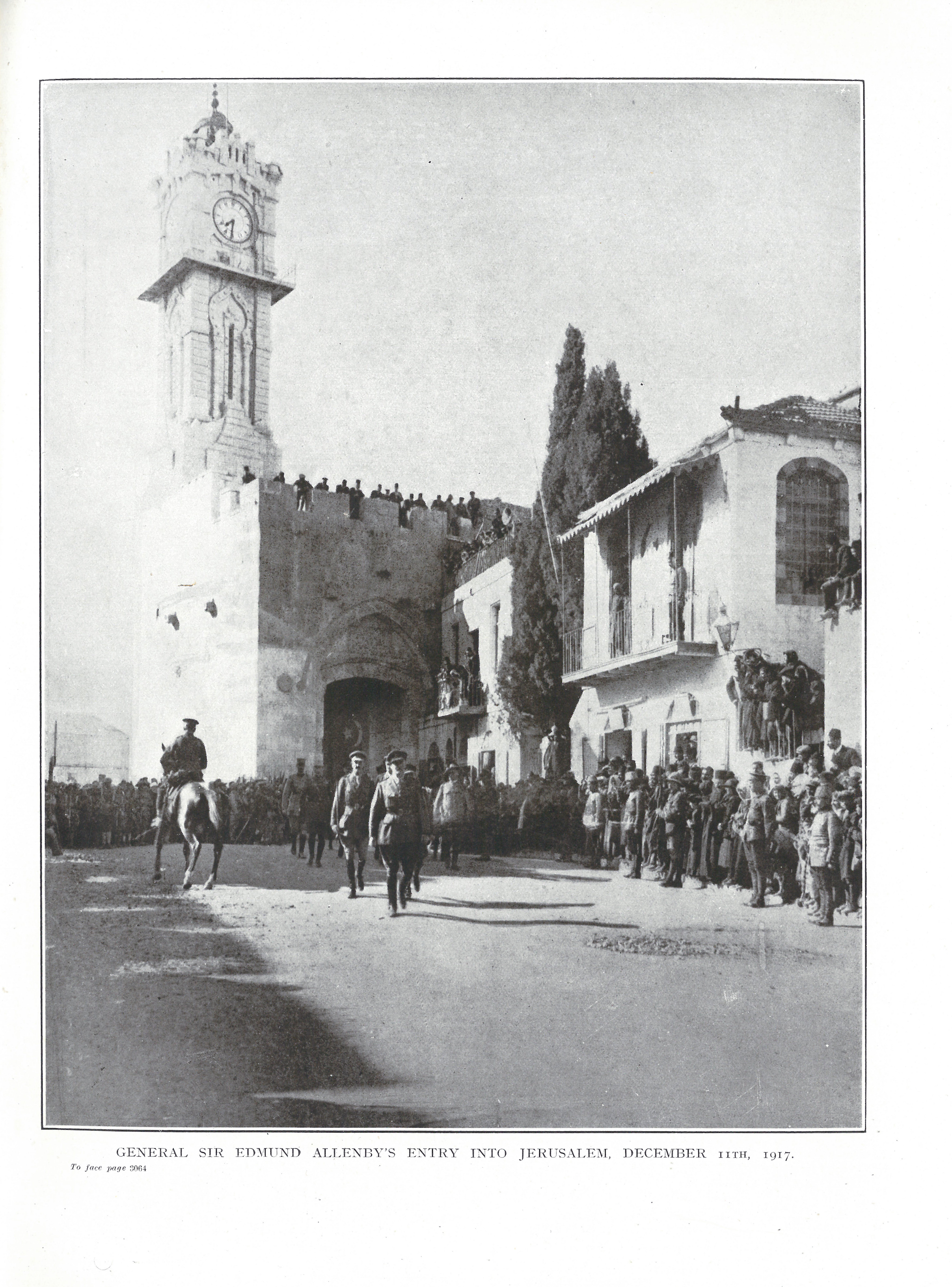 General Allenby entering Jerusalem through the Jaffa Gate. Adrian Andrusier Collection.
