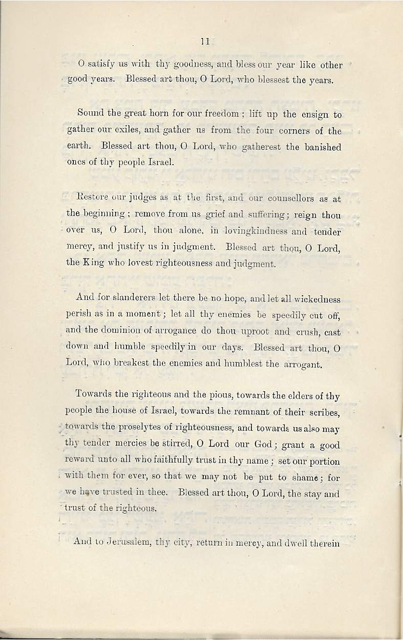 Order of Service of the Anniversary of the outbreak of hostilities. The Great Synagogue. Chief Rabbi. 1915