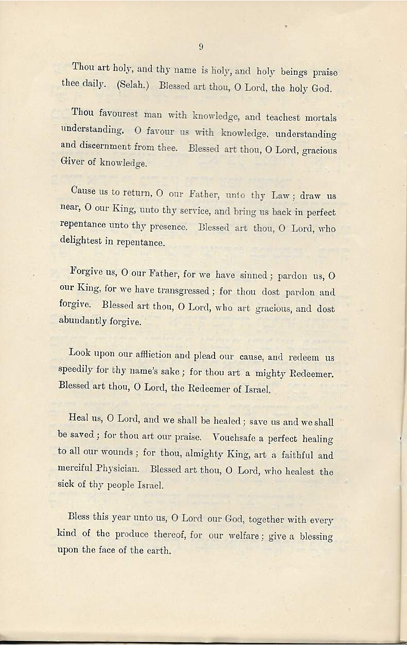 Order of Service of the Anniversary of the outbreak of hostilities. The Great Synagogue. Chief Rabbi. 1915