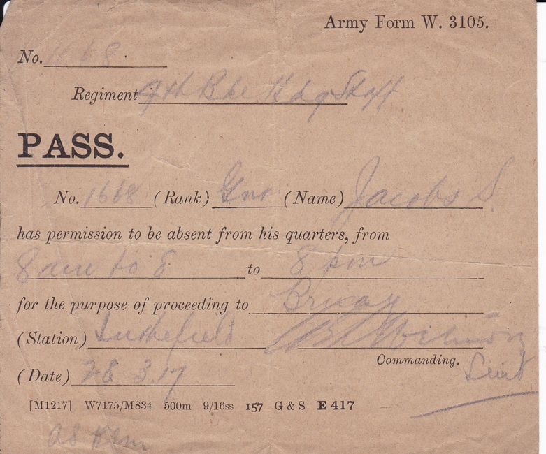 Army passes